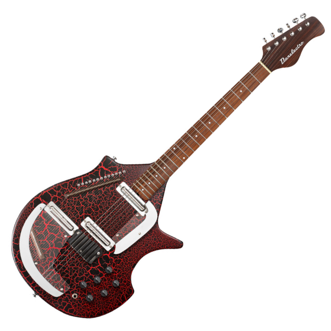 Danelectro Sitar Crackle Red