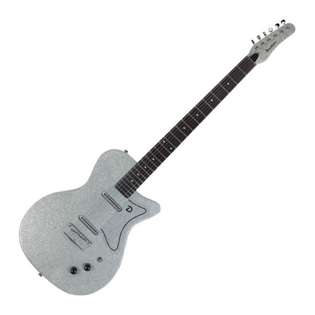 Danelectro 56 baritone silver sparkle