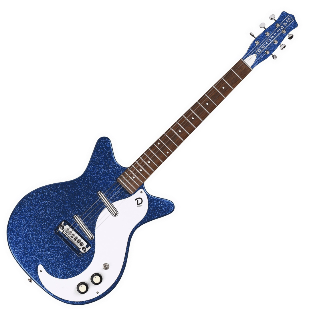 Danelectro 59M NOS+ 60th anniversary blue metalflake