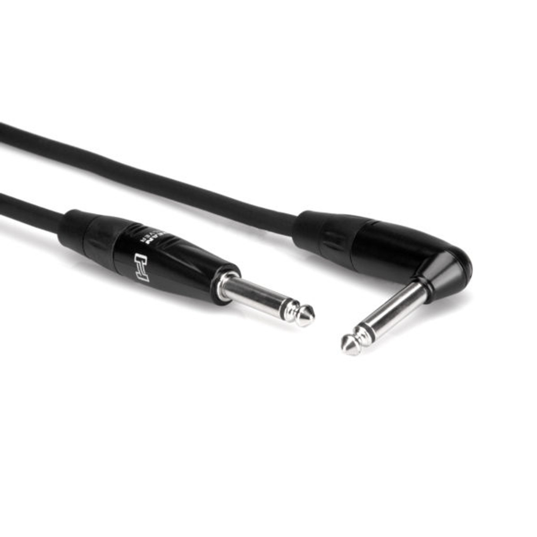 Hosa HGTR-020R Pro Straight to Right Angle Guitar Cable - 20 Foot